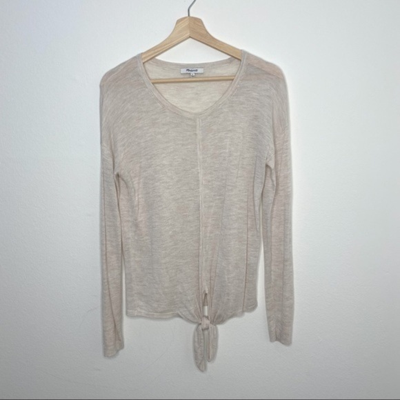 Madewell Tie Front thin sweater - Picture 7 of 7